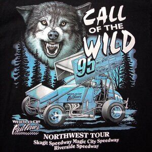 Vintage Call of the Wild 95 World of Outlaws NW Tour T-Shirt